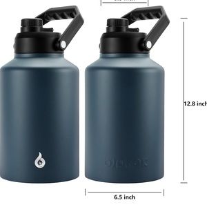 Navy blue insulted one gallon water jug
